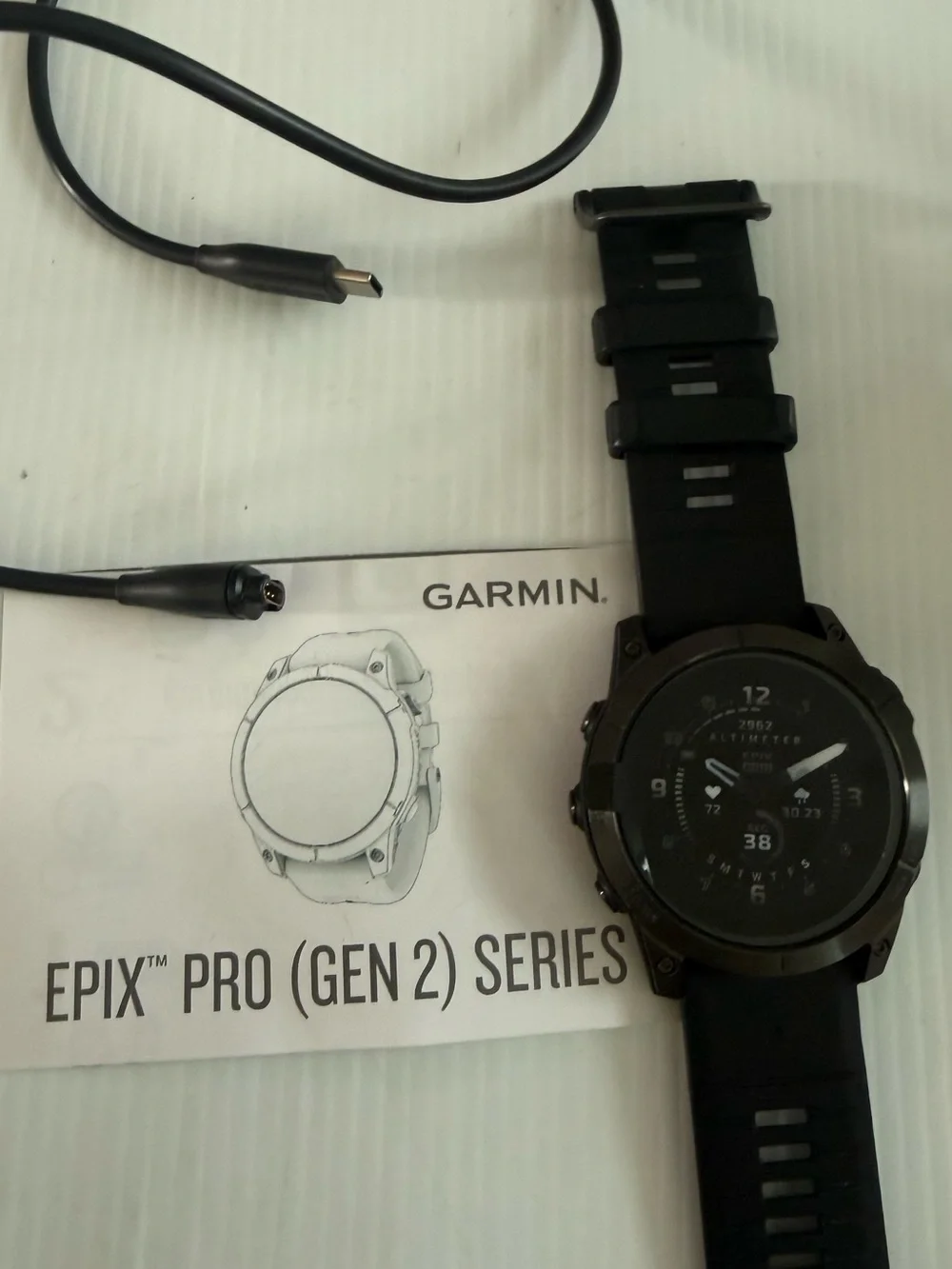 Garmin epix Pro (Gen 2) Sapphire 47mm GPS Smartwatch Black AMOLED 010-02803-12